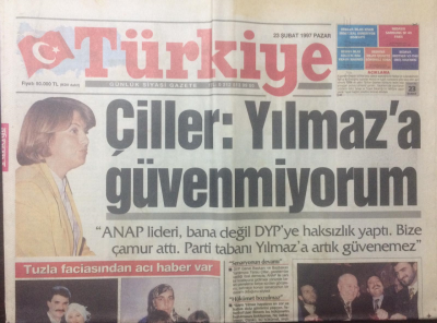 Türkiye Gazetesi 23 Şubat 1997 - Erbakan Biz Almaya Değil Vermeye Geldik - GZ15042 - 2