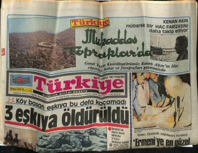 Türkiye Gazetesi 23 Temmuz 1987 - Doğum Günü Hediyesi GZ54869 - 1