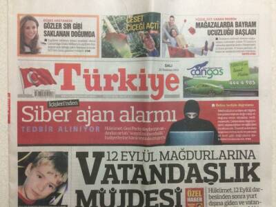 Türkiye Gazetesi 23 Temmuz 2013 - 12 Eylül Mağdurlarına Vatandaşlık Müjdesi GZ29344 - 1