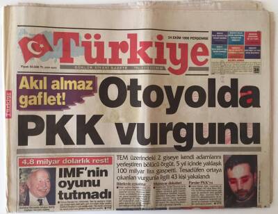 Türkiye Gazetesi 24 Ekim 1996 - Moskovada Liderler Zirvesi GZ11714 - 2