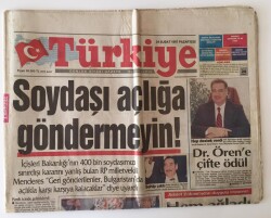Türkiye Gazetesi 24 Şubat 1997 - Soydaşlarımızı Açlığa Göndermeyelim GZ11687 - 2