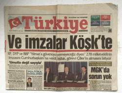 Türkiye Gazetesi 26 Haziran 1997 - Otobanda Dehşet 5 Ölü , 56 Yaralı GZ5751 - 1