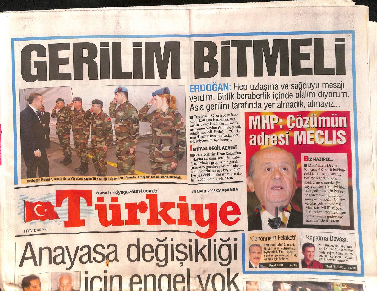 Türkiye Gazetesi 26 Mart 2008 - MHP 