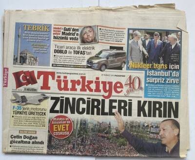 Türkiye Gazetesi 26 Temmuz 2010 - F-35lerin Motorunu Türkiye Üretecek GZ60215 - 1