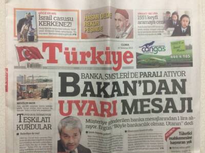 Türkiye Gazetesi 26 Temmuz 2013 - Nihat Ergünden Uyarı Mesajı GZ29637 - 1