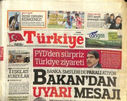 Türkiye Gazetesi 26 Temmuz 2013 - PYDden Sürpriz Türkiye Ziyareti GZ101368 - 2