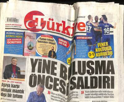 Türkiye Gazetesi 27 Eylül 2021-Aziz SancarAşıya Karşı Olmak Mantık Dışı Bir Tutum GZ105096 - 1