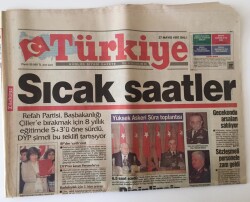 Türkiye Gazetesi 27 Mayıs 1997 - Refah Partisi Başbakanlığı Çillere Bırakmak İçin 8 Yılık Eğitimde 5+3 ü Öne Sürüyor GZ11693 - 2