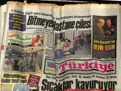 Türkiye Gazetesi 28 Temmuz 1987 - Doğum Günü Hediyesi GZ54871 - 1