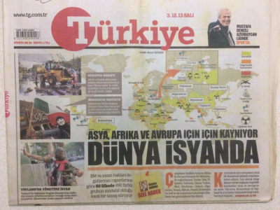 Türkiye Gazetesi 3 Aralık 2013 - Asya Afrika Kaynıyor,Dünya Kaynıyor GZ27960 - 1