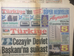 Türkiye Gazetesi 30 Haziran 1992 - Cezayir Devlet Başkanına Suikast - GZ12969 - 1