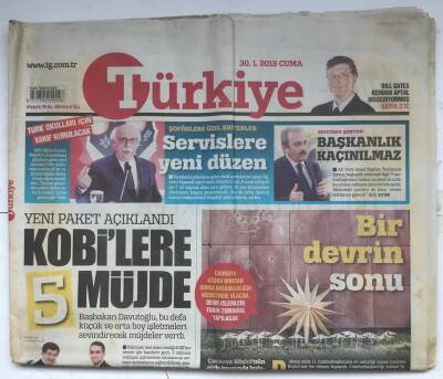 Türkiye Gazetesi 30 Ocak 2015 - Çankaya Köşkü Bundan Sonra Başbakanlığın Hizmetinde Olacak GZ7145 - 1