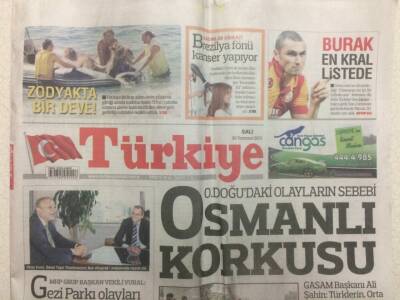 Türkiye Gazetesi 30 Temmuz 2013 - Ortadoğuda ki Olayların Sebebi,Osmanlı Korkusu GZ29643 - 1