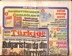 Türkiye Gazetesi 31 Aralık 1989 - Ayasofya İçin İmza , Dalga Dalga - Trabzonspor Eskisi Gibi GZ157877 - Gökçekoleksiyon