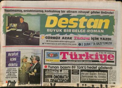 Türkiye Gazetesi 31 Ocak 1987 - Bedelli Askerlik Mecliste - Yunan Basını 89 Türkü Hedef Gösterdi GZ118672 - 1