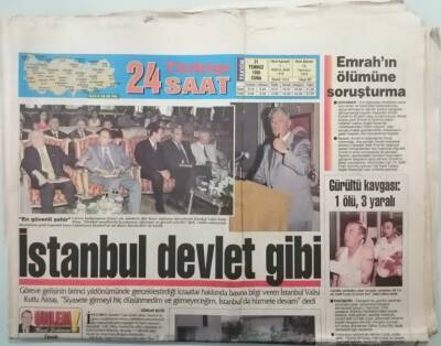 Türkiye Gazetesi 31 Temmuz 1998 İstiklal Savaşı Komutanlarına Vefa -GZ37862 - 1