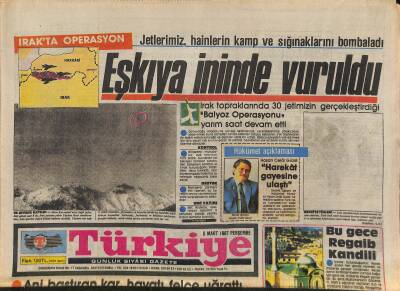 Türkiye Gazetesi 5 Mart 1987 - Selahaddin Kaptanağası İçkiye , Devlet Müdahalesi Şart - Yunan Ordusunda Tasfiye GZ118635 - 1