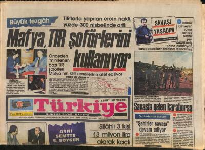 Türkiye Gazetesi 5 Şubat 1987 - Özal-Reagan Başbaşa - Mafya , Tır Şoförlerini Kullanıyor GZ118645 - 1