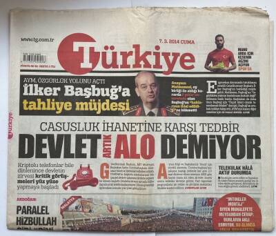 Türkiye Gazetesi 7 Mart 2014 - Kırım Parlamentosunda 78 El Rusya İçin Kalktı GZ60205 - 1