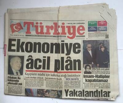 Türkiye Gazetesi 7 Mayıs 1997 - Ekonomiye Acil Plan GZ7066 - 2