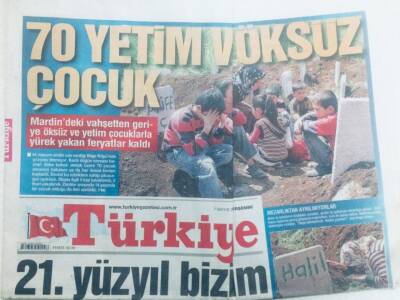 Türkiye Gazetesi 7 Mayıs 2009 - 70 Yetim Öksüz Çocuk GZ40640 - 1