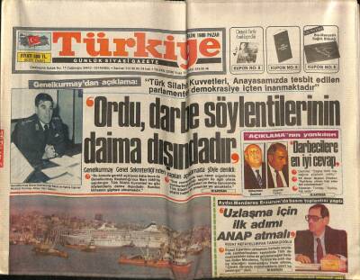 Türkiye Gazetesi 8 Ekim 1989 - Menderesin İtibarı Ne Zaman İade Edilecek ? GZ93463 - 1