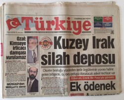 Türkiye Gazetesi 8 Haziran 1997 - Kuzey Irak Silah Deposu Terör Örgütlerinin Yuvası Haline Gelen Bölgede Üç Beş Orduyu Donatacak Askeri Techizat Var GZ11684 - 2
