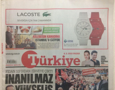 Türkiye Gazetesi 8 Şubat 2015 - Lobileri Paralel Kışkırtıyor GZ27246 - 1