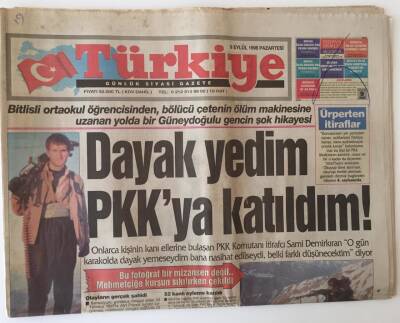 Türkiye Gazetesi 9 Eylül 1996 - Kıbrısta İngiliz Üssünden Ateş Açan Rumlar Bir Askerimizi Şehit Etti GZ11722 - 2