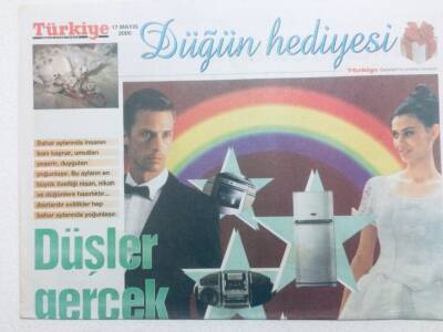 Türkiye Gazetesi Düğün Hediyesi Eki - 17 Mayıs 2000 - Düşler Gerçek Olsun GZ41873 - 1