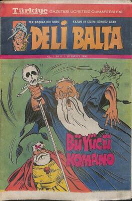 Türkiye Gazetesi Eki DELİ BALTA Çizgi Roman Sayı 1 26 Mayıs 1990 NDR67969 - 2