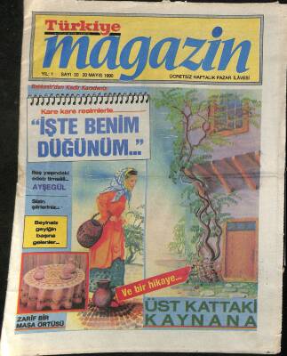 Türkiye Gazetesi Magazin Eki 20 Mayıs 1990 - Beyinsiz Geyiğin Başına Gelenler... GZ115475 - 1