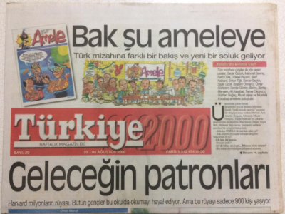 Türkiye Gazetesi Magazin Eki 29-04 Ağustos 2000 - Geleceğin Patronları GZ24678 - 1