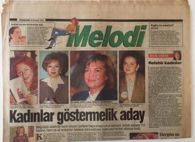 Türkiye Gazetesi Melodi Eki 30 Kasım 1995 - Kadınlara Göstermelik Aday GZ22304 - 1