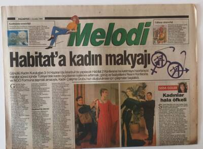 Türkiye Gazetesi Melodi Eki 4 Aralık 1995 - Habitata Kadın Makyajı GZ22307 - 1