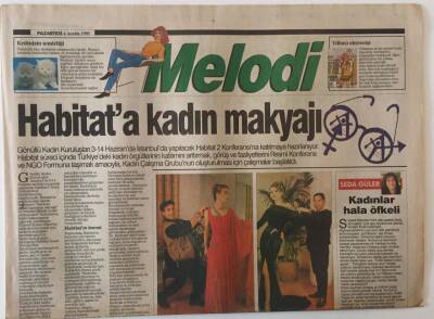 Türkiye Gazetesi Melodi Eki 4 Aralık 1995 - Habitata Kadın Makyajı GZ22308 - 1