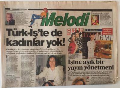 Türkiye Gazetesi Melodi Eki 6 Aralık 1995 - Türk-İşte de Kadınlar Yok ! GZ22309 - 1