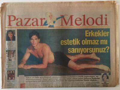 Türkiye Gazetesi Pazar Melodi Eki 26 Kasım 1995 - Erkekler Estetik Olmaz Mı Sanıyorsunuz ? GZ22306 - 1