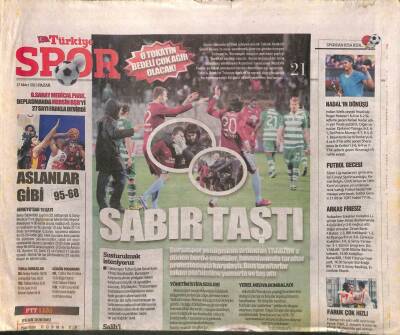 Türkiye Gazetesi Spor Eki 17 Mart 2013 - Rizespor Bırakmıyor GZ106252 - 1