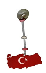Türkiye Haritası Formunda Askılı Aksesuar AKS959 - Gökçekoleksiyon