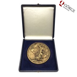 Türkiye İtalyan Büyükelçiliği Çalışma Merkezinin Açılışı Madalyonu 1987-Ankara *Çok Nadir* MVM766 - Gökçekoleksiyon