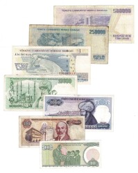 Türkiye Karışık Kağıt Para Lotu (7 Adet) TCK10421 - 2