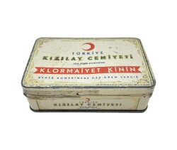 Türkiye Kızılay Cemiyeti 1935 Yılı Klormaiyet Kinin Teneke Kutu AOB2400 - 4