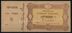 Türkiye Kızılay Derneği Makbuzu 50 Kuruş EFM376 - 2