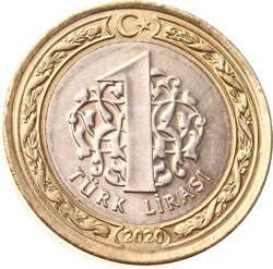 Türkiye Meclisin Açılışı 100.Yıl 1 Lira (Ters) ÇİL TCM3162 - 2