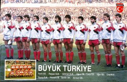 Türkiye Oyuncu Kadrosu Büyük Boy Kartpostal KRT18844 - Gökçekoleksiyon