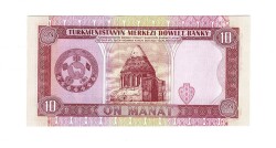 Türkmenistan 10 Manat 1993 ÇİL YKP6385 - 2