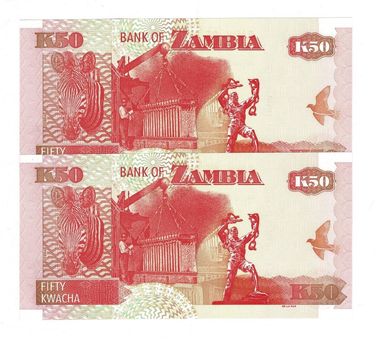 Zambiya 2 Kwacha (2 Adet ) ÇİL YKP8438 - 2