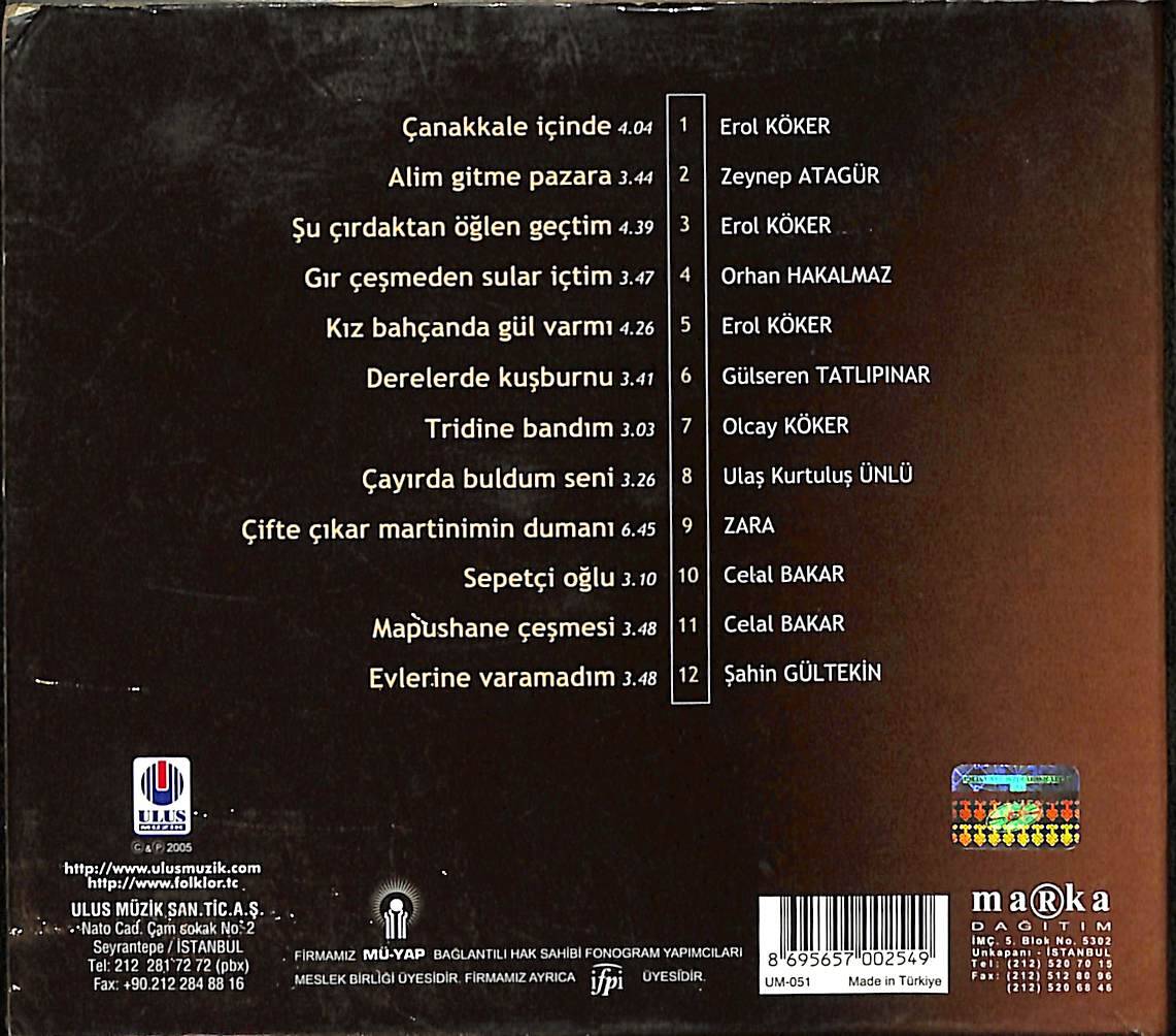 Türkülerle Türkiye - 37 Kastamonu CD (İkinci El) CD3927 - 2