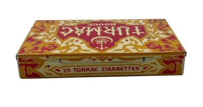 Turmac Rouge Osmanlı Dönemi Teneke Sigara Kabı AOB1660 - 4